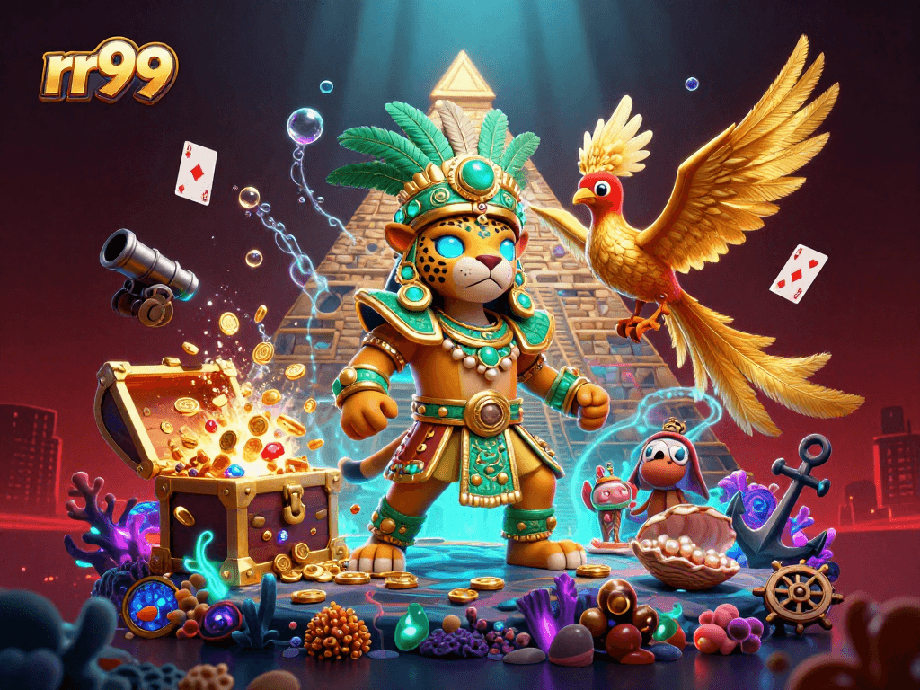 Experience the thrill of winnings with rr99 at a vibrant Mayan-themed casino adventure.