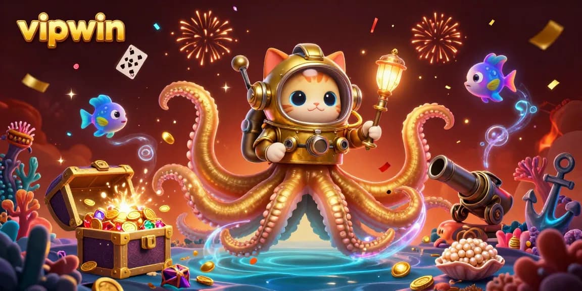 Experience high-stakes excitement with vipwin at this vibrant, treasure-filled gaming scene.