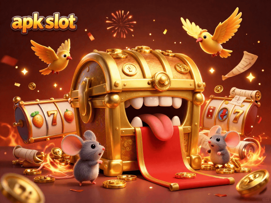 Engage with the exciting apk slot experience featuring dynamic slot reels, lucky 7s, and gold coins raining down.