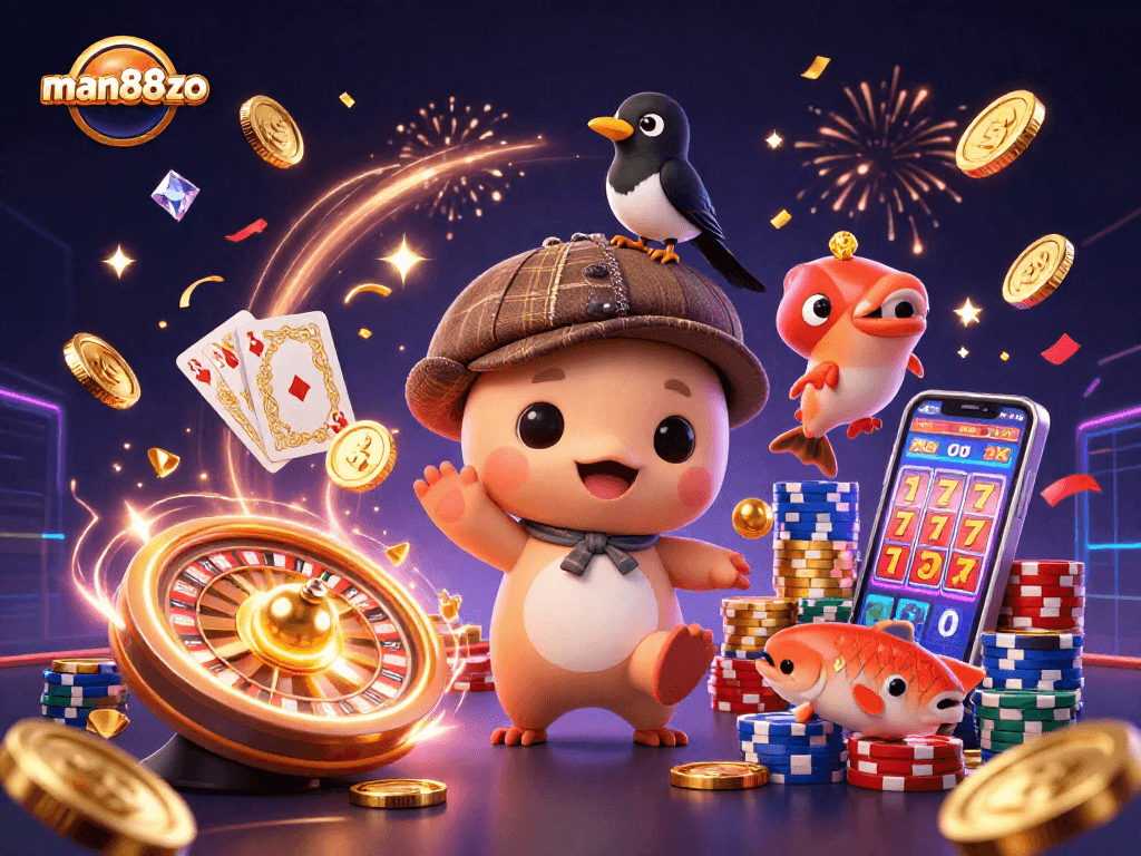 Experience high-stakes fun at man88zo with baby Nessie and gold-obsessed friends.