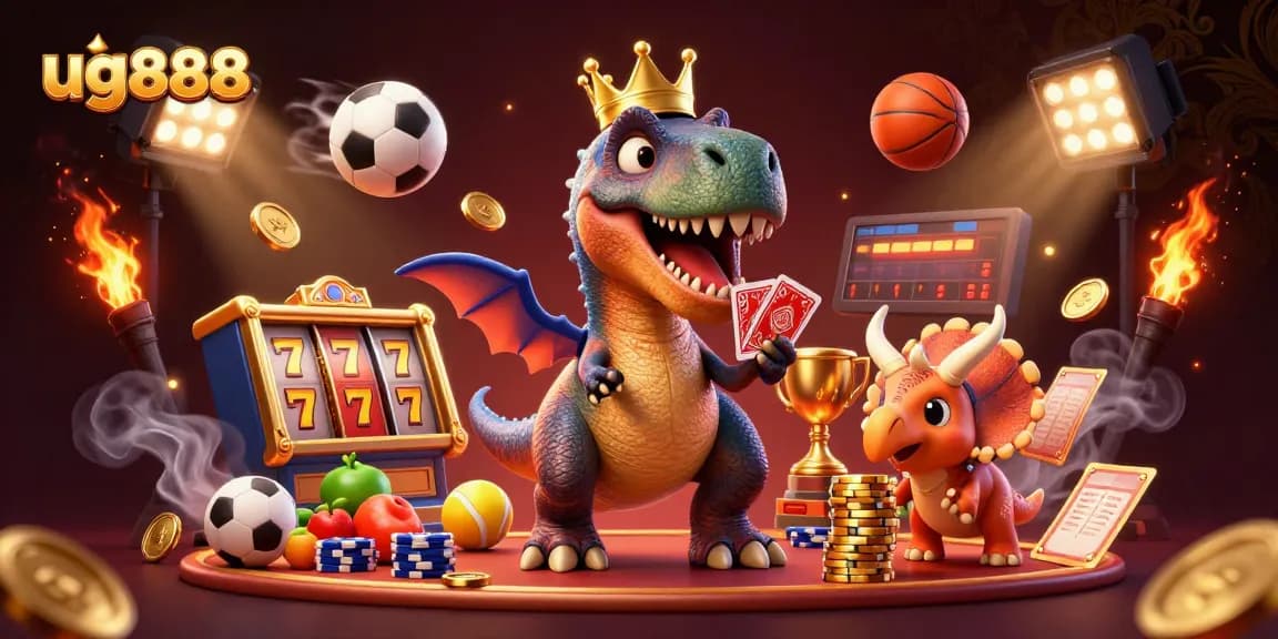 Experience exciting gameplay at ug888 with friendly dinosaurs in a thrilling casino atmosphere.