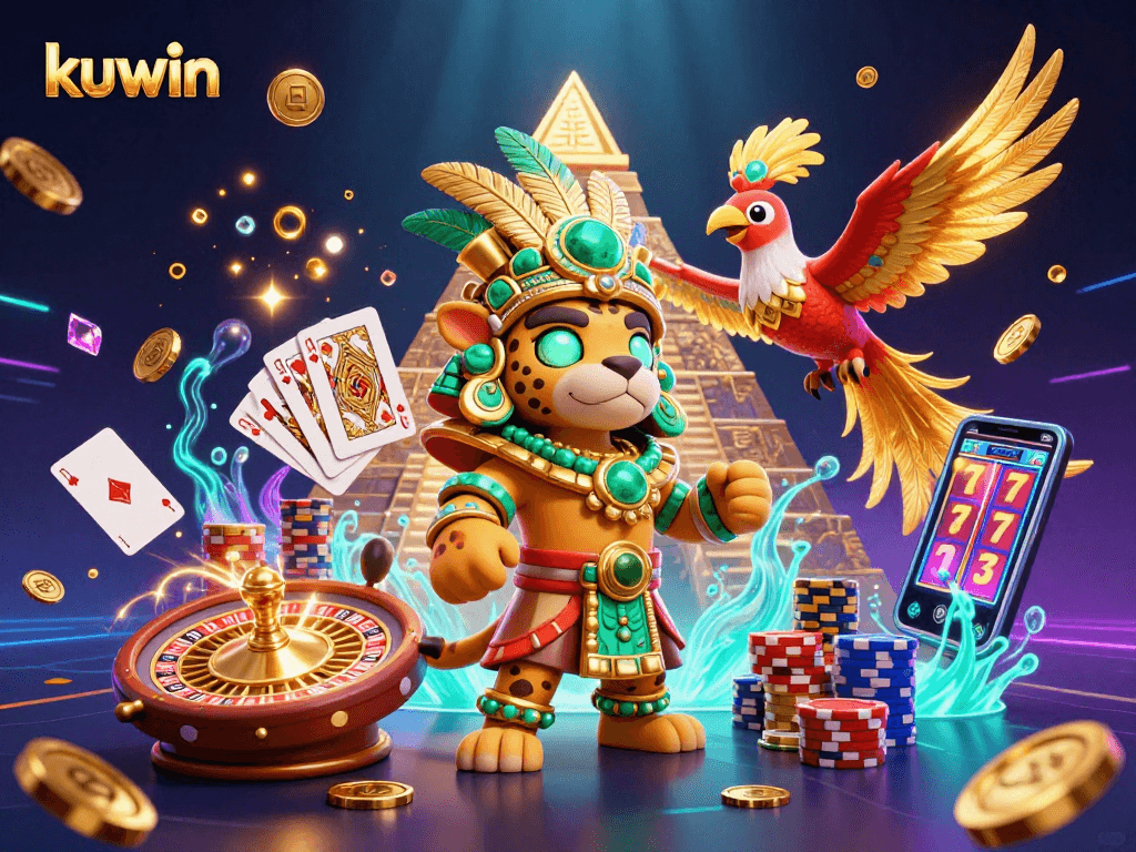 kuwin players immerse in a vibrant casino world filled with dazzling game elements and riches