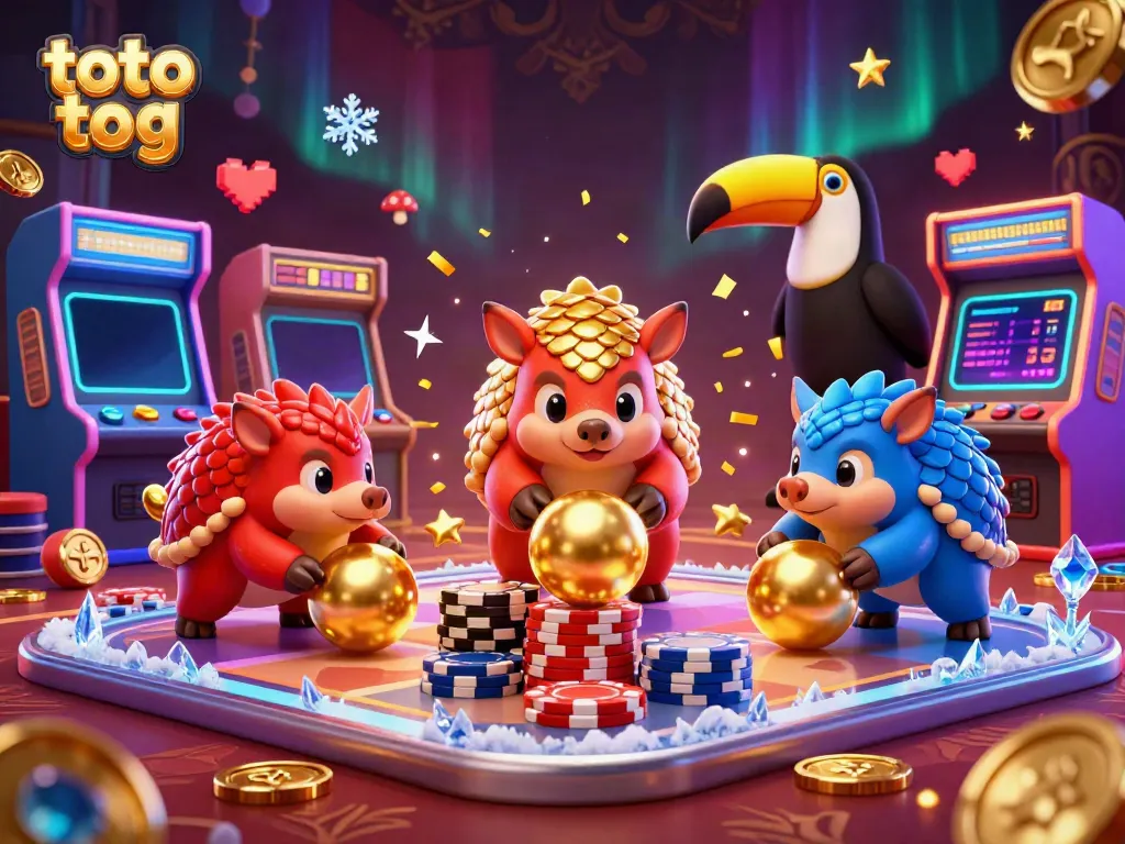 Experience exciting gameplay with the vibrant toto tog pangolins in a lively casino setting.