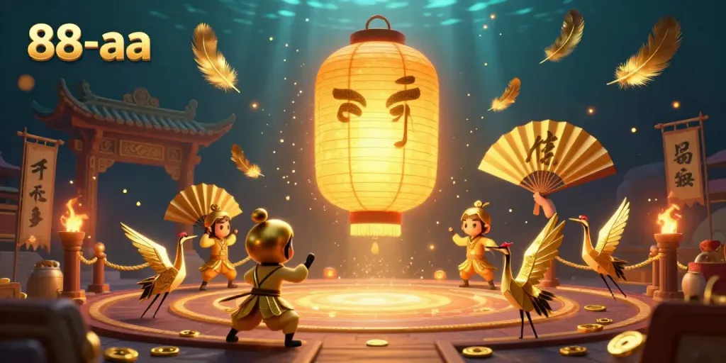 Experience the enchanting 88-aa night market casino with a golden lantern spirit and vibrant energy.