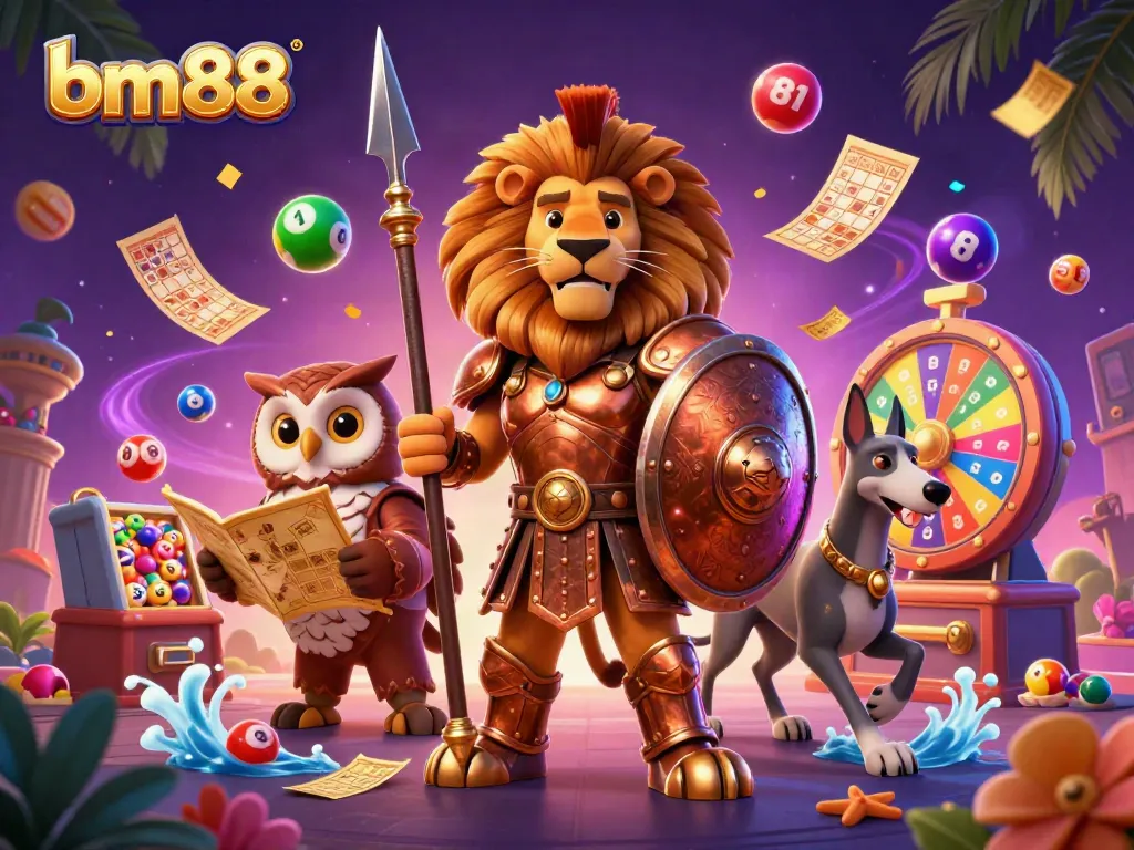 Engage with bm88 as a powerful gambling strategy in a dynamic casino scene featuring vibrant elements.