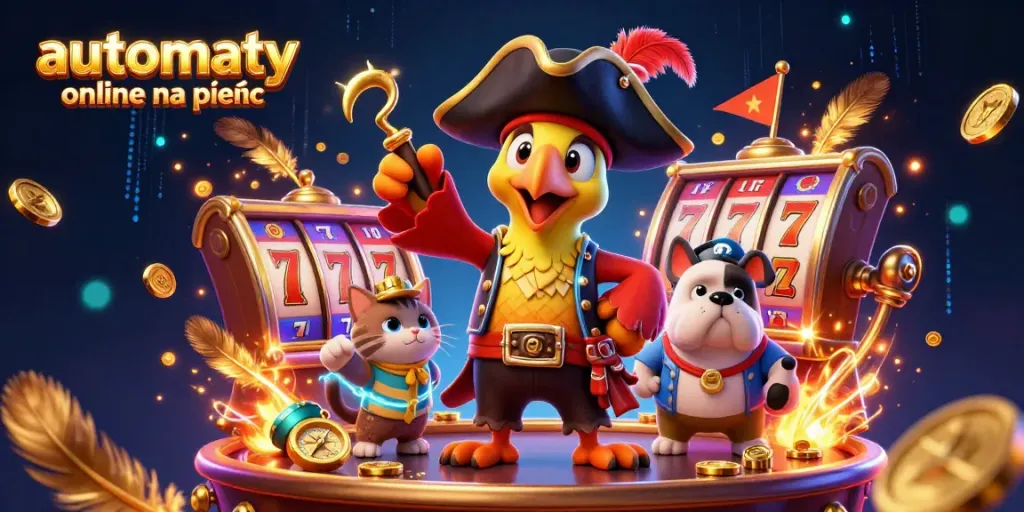 Play automaty online na pieniądze in an exciting casino-themed adventure with vibrant characters.