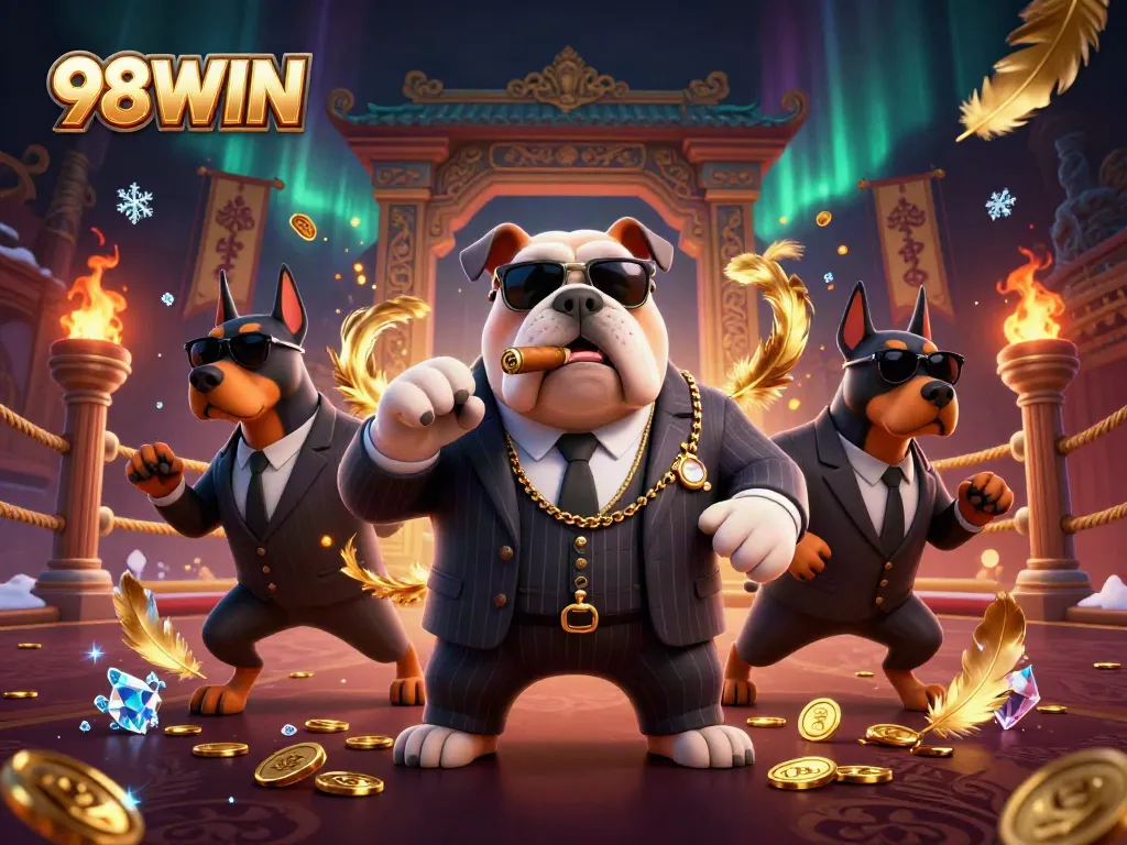 Experience betting excitement with 98WIN's vibrant casino atmosphere and dynamic characters.