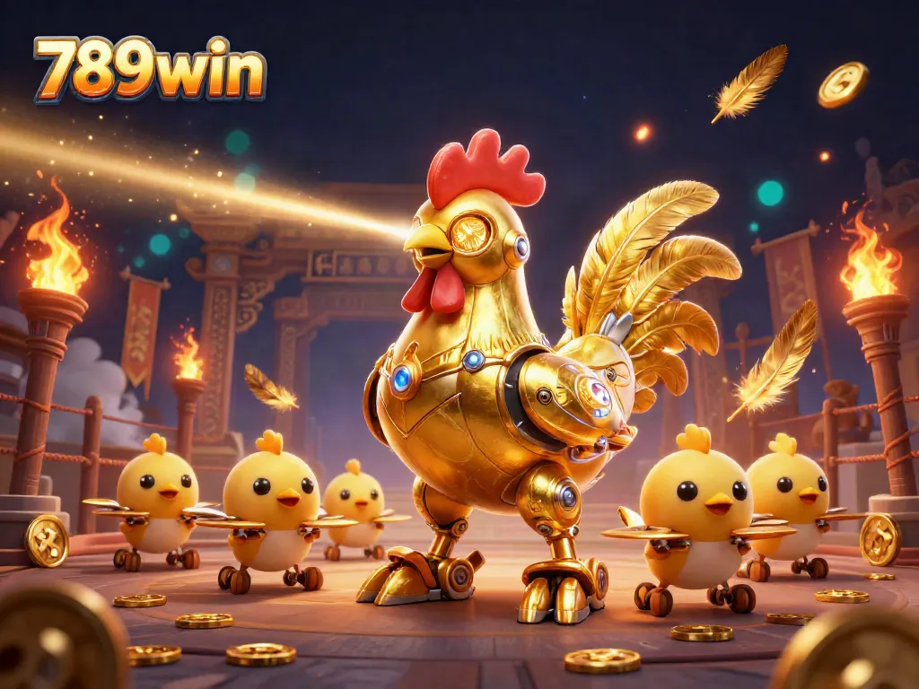 Experience the thrill of 789win with a dynamic casino scene featuring unique characters and vivid details.