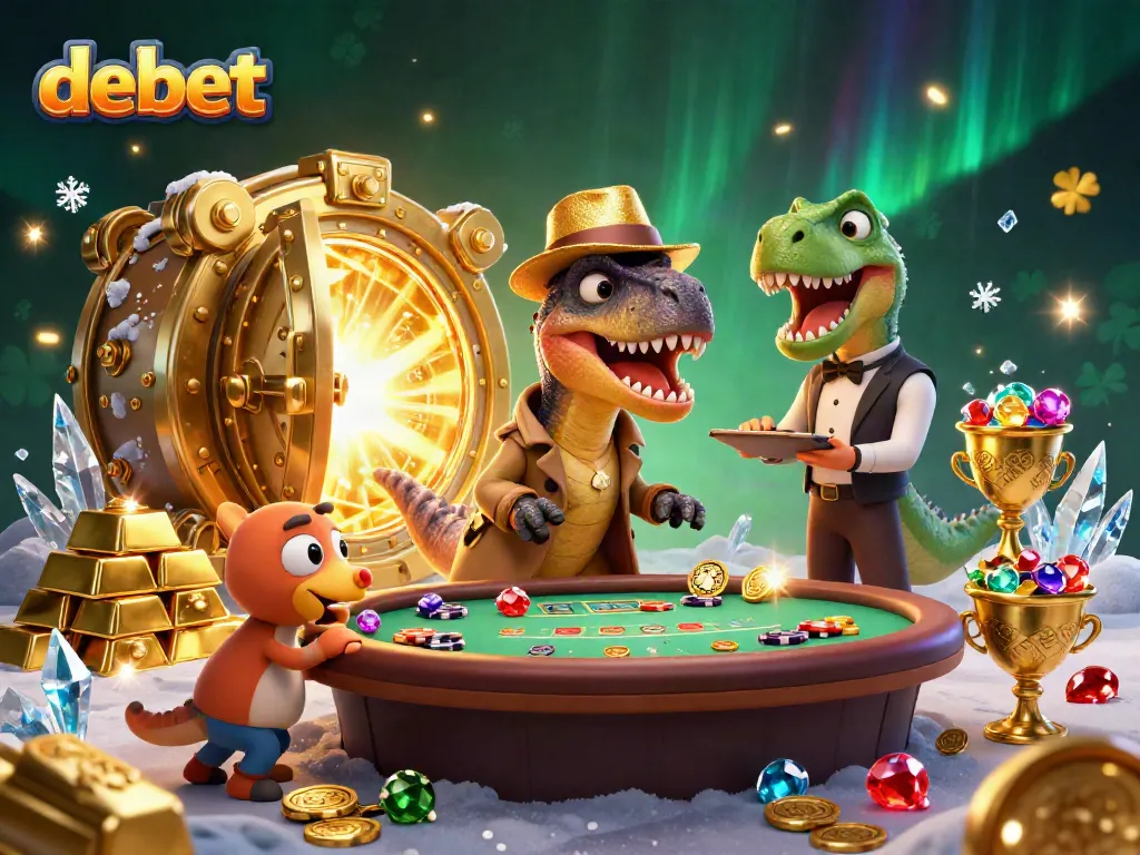 Engage with debet strategies at a vibrant casino scene filled with action and excitement.