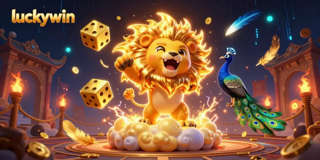 Engage with exciting luckywin casino action, featuring charismatic elements and vibrant gambling visuals.