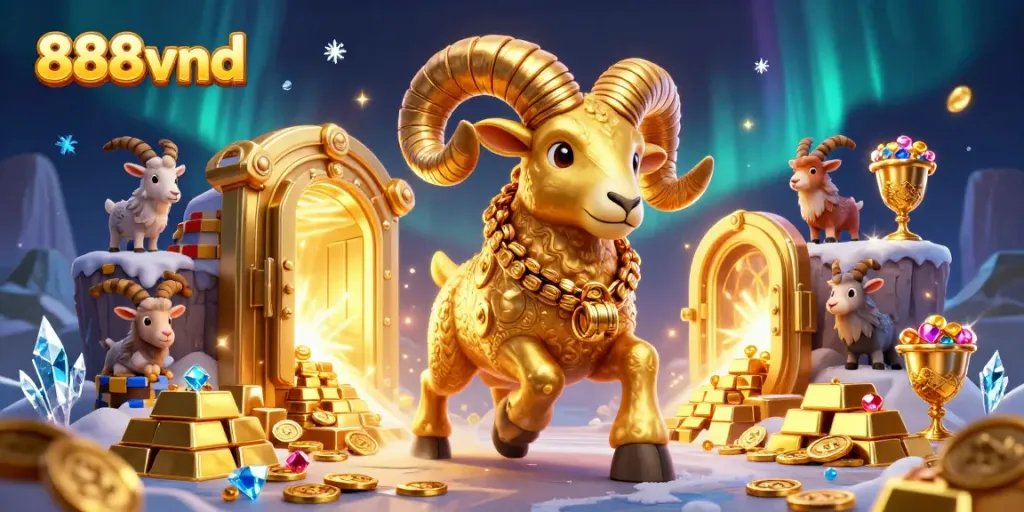 Experience thrilling wins at 888vnd with a dynamic casino theme, showcasing powerful characters and treasures.