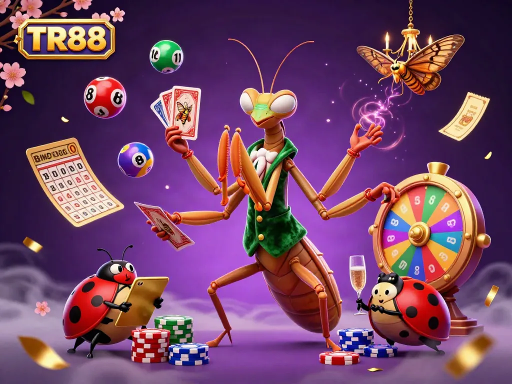 Experience winning moments with TR88 in a vibrant dynamic casino scene.