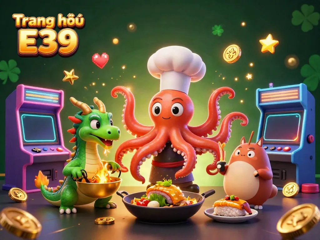 Trang chủ E39 – Trải nghiệm những trò chơi hấp dẫn và những món ăn vàng rực rỡ cùng với các nhân vật hoạt hình độc đáo