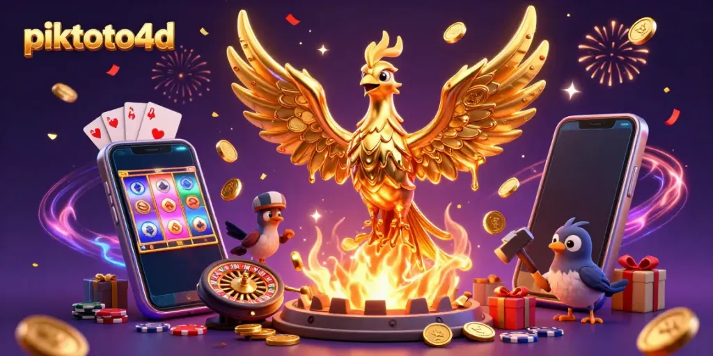 Experience thrilling moments at piktoto4d with golden phoenix and vibrant slot games!