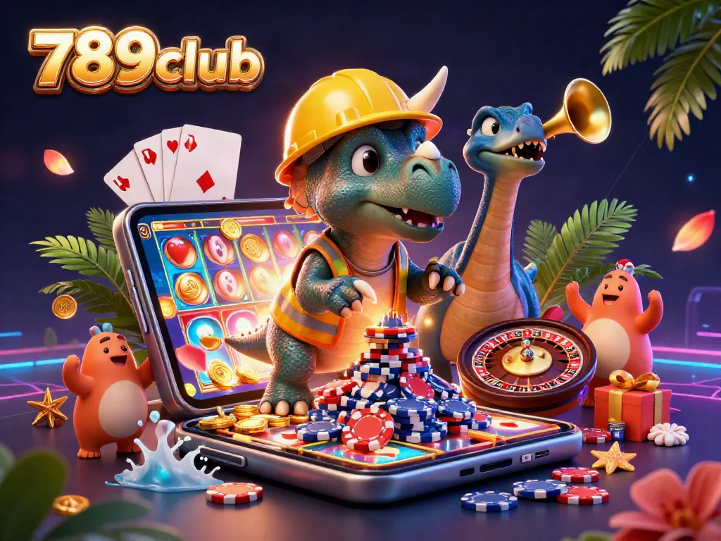 Experience the thrill of gaming with 789club's vibrant casino scene celebrating casinos and slots.