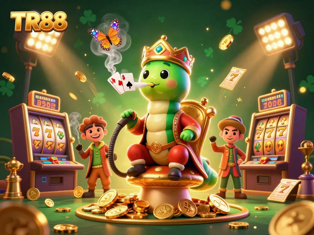 Experience the thrill of TR88 with animated slots, jackpots, and vibrant casino elements!