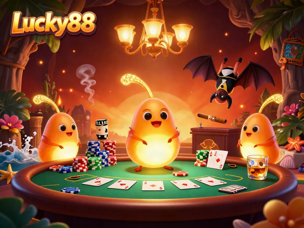 Experience dynamic gameplay at Lucky88 with vibrant casino themes and action-packed card tables.