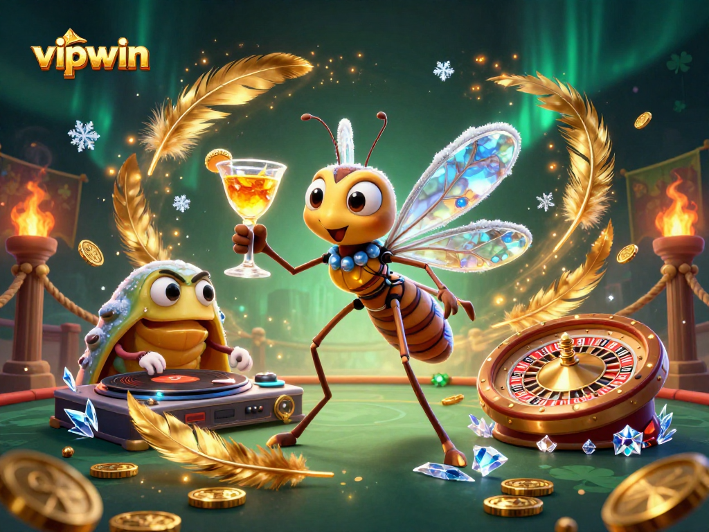 Join the excitement at vipwin, where a resurrected mosquito mascot mixes cocktails while a trilobite DJ spins the night!