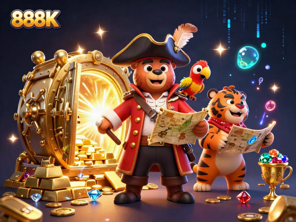 Experience thrilling games at 888K with pirate-themed fun and treasure as you play.