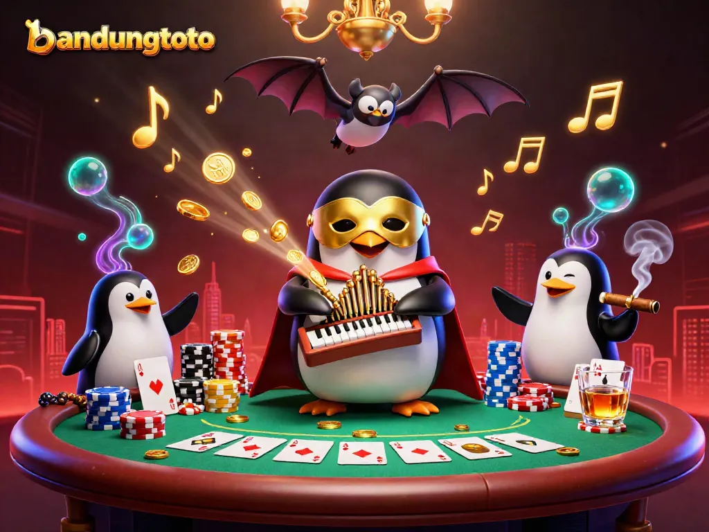 Experience the excitement of bandungtoto with a dramatic casino scene featuring rich 3D elements and characters.