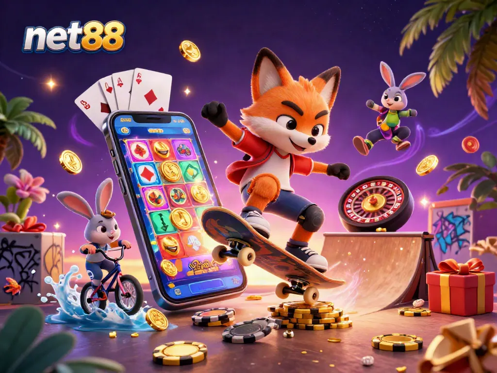 Experience dynamic gaming action with net88 through colorful slots, poker, and casino adventures.