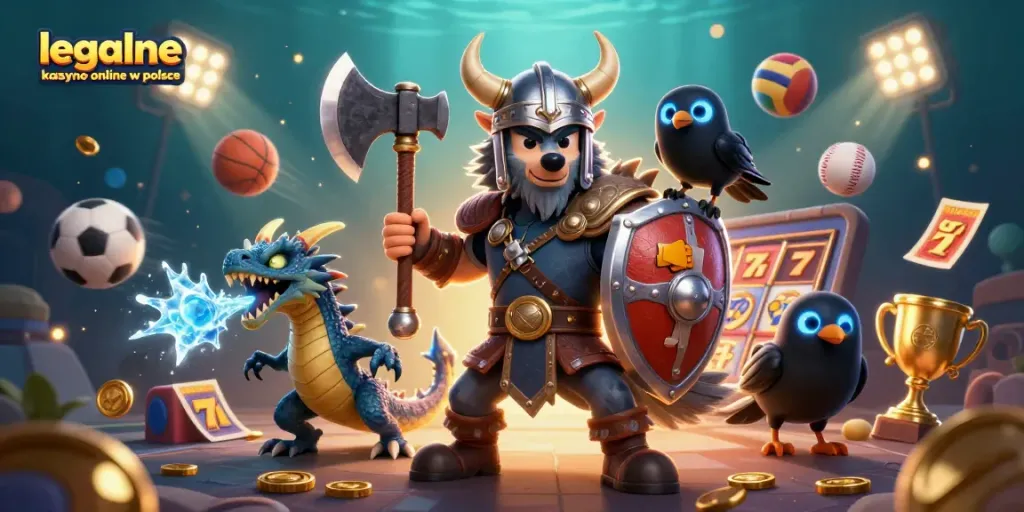 Engage with exciting games at legalne kasyno online w polsce featuring vibrant 3D characters and casino elements.