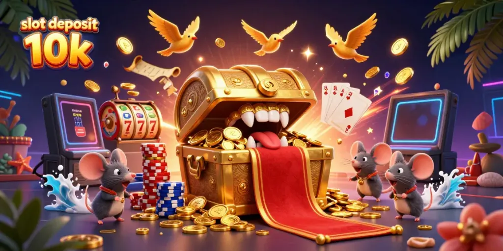 Menangkan slot deposit 10k dengan jackpot dan simbol buah yang menggoda.