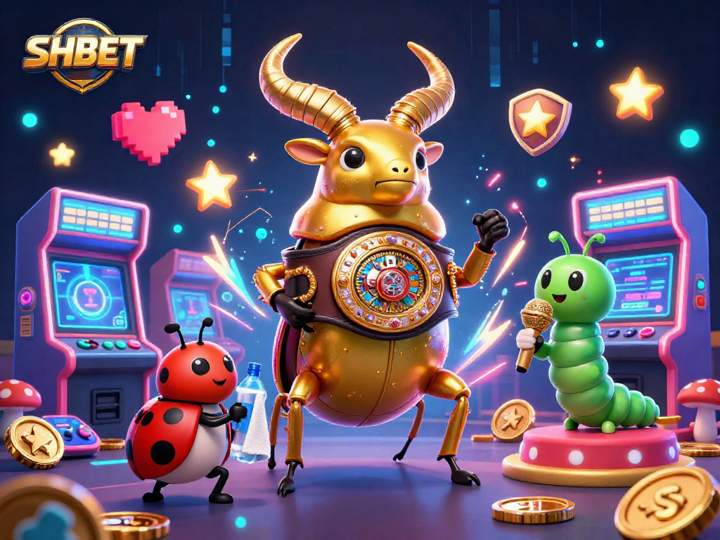 Experience thrilling action at SHBET with vibrant gaming elements and dynamic characters in an engaging casino scene.