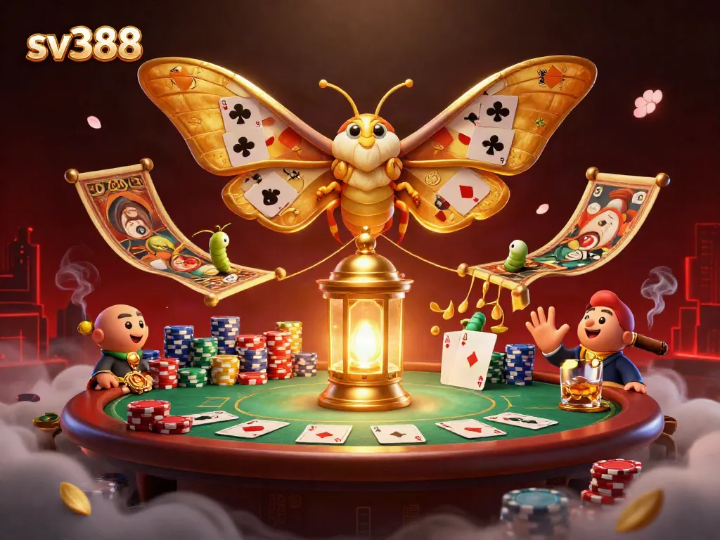 Experience exhilarating action with sv388's vibrant 3D illustration featuring dynamic casino elements.