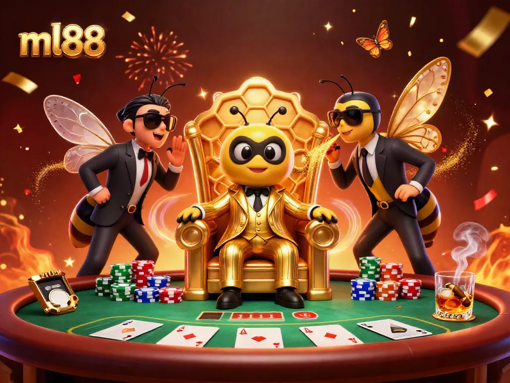 Engage with ml88 gaming while enjoying a vibrant casino scene with characters and rich details.