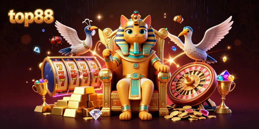 Engage in thrilling casino action with top88’s dynamic 3D pharaoh and luxury gaming treasures.