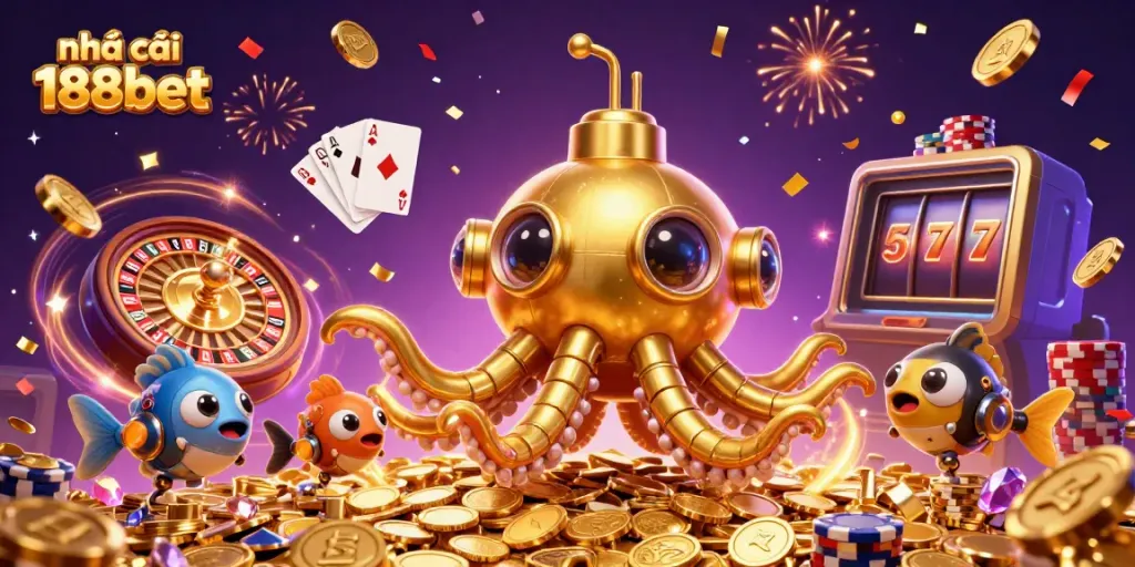 Experience the thrilling world of nhà cái 188bet with dynamic gaming elements and celebratory visuals.