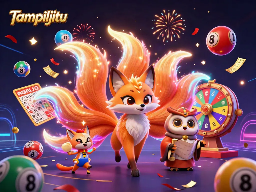 Join Tampiljitu for an exciting digital gaming experience with colorful lottery elements and vibrant visuals.