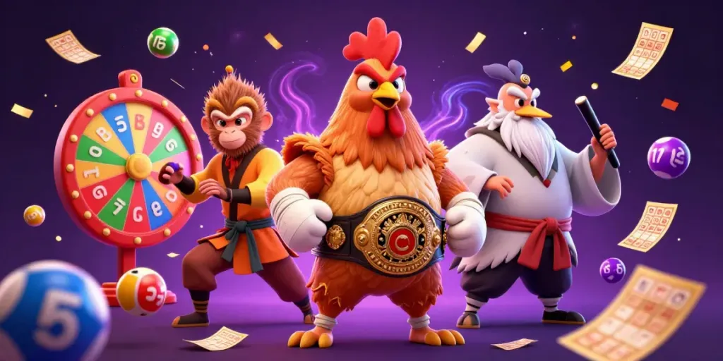 Engage with 32win's vibrant casino atmosphere, featuring dynamic characters and exciting game elements.