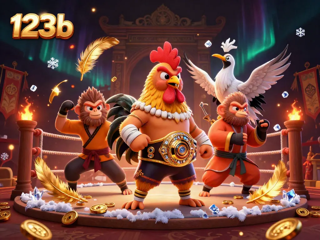 Experience thrilling cockfighting at 123b with fierce competitors and vibrant casino elements.
