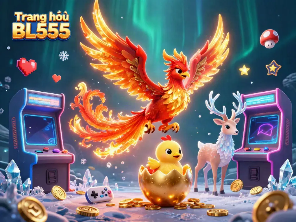 Experience the vibrant allure of Trang chủ BL555 with engaging gaming elements and mythical characters.