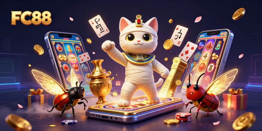Experience exciting gameplay at FC88 with vibrant slot games and a lively casino atmosphere.